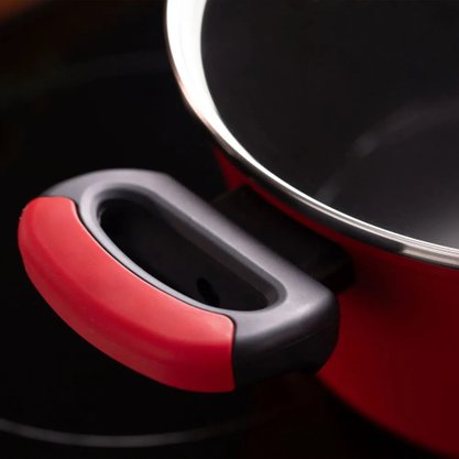 Panela Antiaderente Para Indução Everyday Vermelho Oxford 20 cm