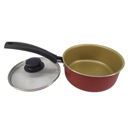 Panela De Aluminio 16cm Turim Vermelho