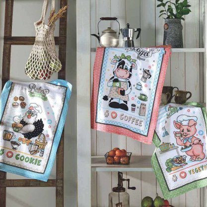 Pano De Copa Felpudo Estampas Sortidas Dohler 45 x 65 cm
