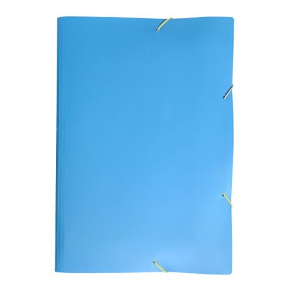 Pasta Aba Com Elástico 1/2 24,5x18cm Full Color Azul