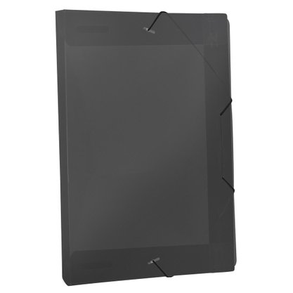 Pasta Ofício Aba Com Elástico 2cm 33,2x23,2cm Fumê