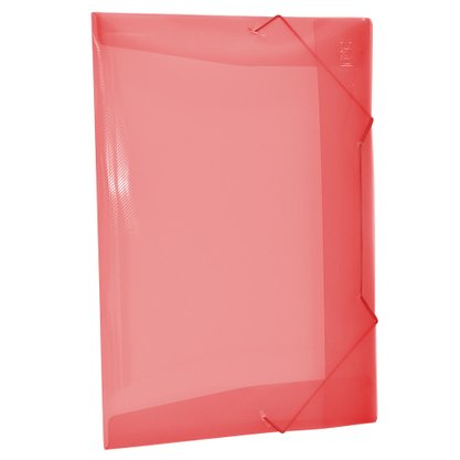 Pasta Ofício Aba Com Elástico 33,2x23,2cm Vermelho