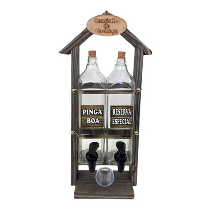 Pingometro Chalé Duplo Dosador De Bebidas