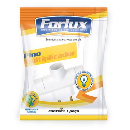 Pino Multiplicador Benjamim Bipolar Branco 10A