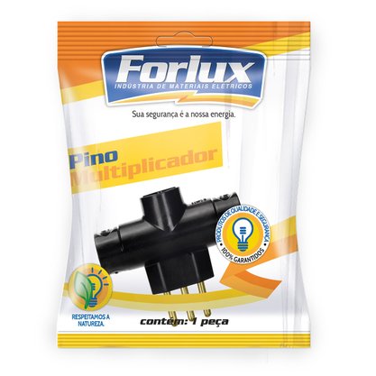 Pino Multiplicador Benjamim Tripolar Branco 10A