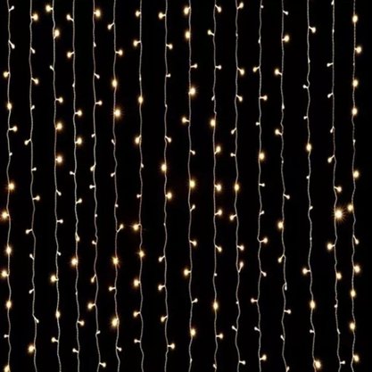 Pisca-Pisca 8 Funções 100 Lâmpadas LED Branco Quente 220V Fartex