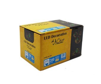 Pisca Pisca Cortina 200 Leds 2 Metros Branco Quente