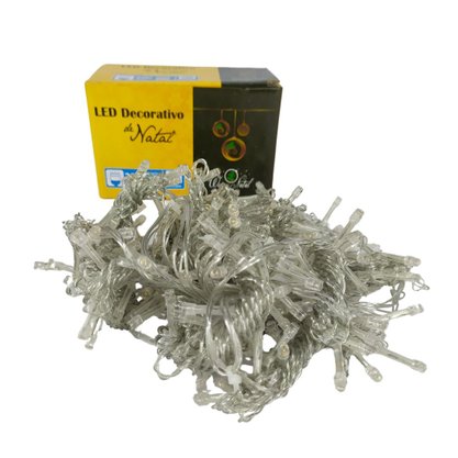 Pisca Pisca Cortina 200 Leds 2 Metros Branco Quente