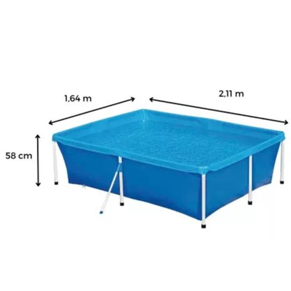 Piscina Retangular 2.000 Litros Mor