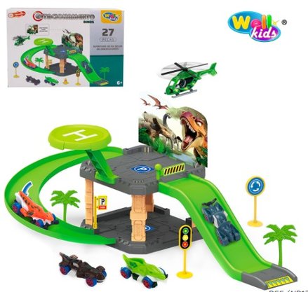 Pista Estacionamento Dino 27 Peças