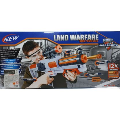 Pistola Infantil Lança Dardos Land Warfare