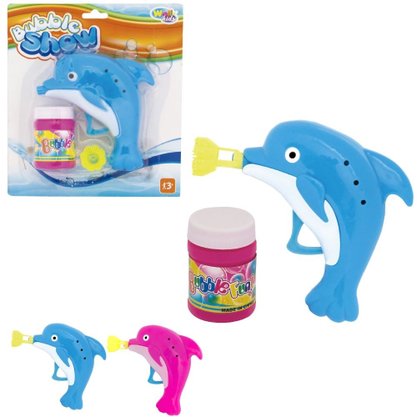 Pistola Lança Bolhas De Sabão Golfinho