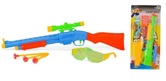 Pistola Lança Dardos Com Óculos Super Rifle