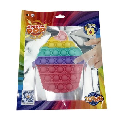 Pop It Cupcake Colorido