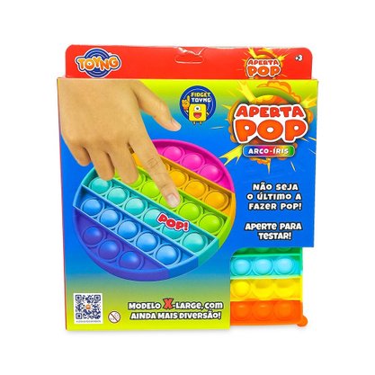 Pop It Rainbow Big Size Fidget Toys Anti Stress Silicone