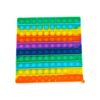 Pop It Rainbow Big Size Fidget Toys Anti Stress Silicone