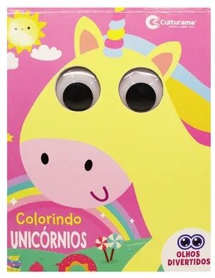 Livro Para Colorir Olhos Divertidos Unicórnios