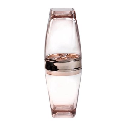 Porta Escova De Dentes Com Tampa Premium Rose