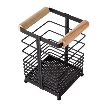 Porta Talher Madeira E Ferro 16cm Clink