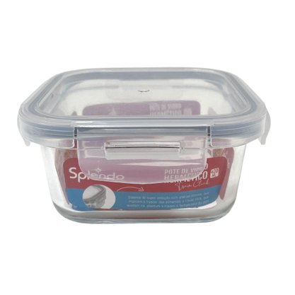 Pote De Vidro Tampa Hermética 400ml Splendo