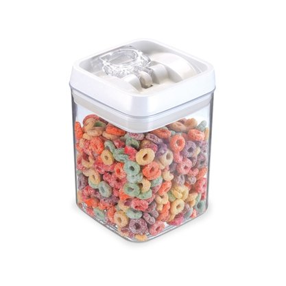 Pote Hermético Crystal Quadrado Médio 1,7L