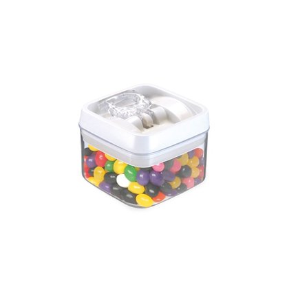 Pote Hermético Crystal Quadrado Mini 400ml