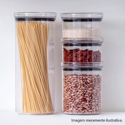 Pote Hermético Lumini Redondo 1L Paramount