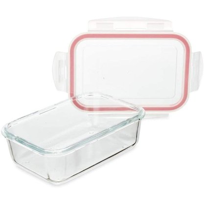Pote Hermético Vidro Retangular 1040ml Quality