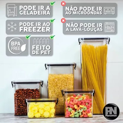 Pote Organizador Slim 1,6 Litros Plasnorthon