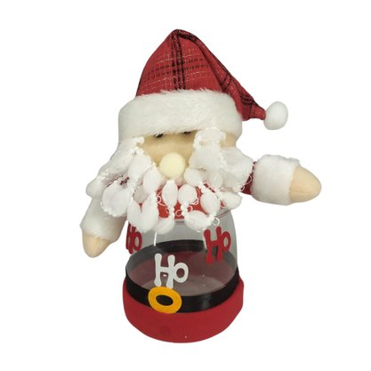 Pote Plástico Boneco Natalino 14x26cm Sortido Rio Master