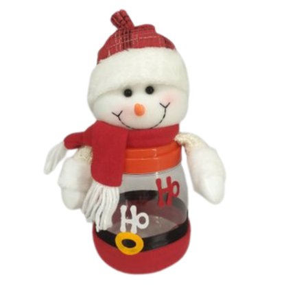 Pote Plástico Boneco Natalino 14x26cm Sortido Rio Master