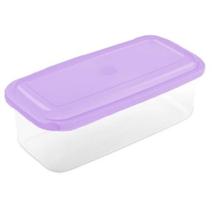 Pote Plástico Retangular 2,2L Plasvale Sortido