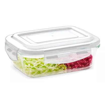 Pote Vidro Hermético Retangular 370ml MEK