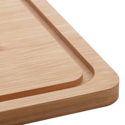 Prato Para Queijo Retangular Bambu Com Tampa