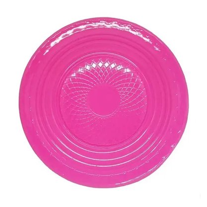 Prato Plástico 15cm 10 Unidades Rosa Pink