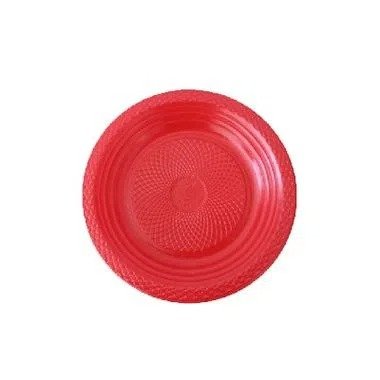 Prato Plástico 15cm 10 Unidades Vermelho