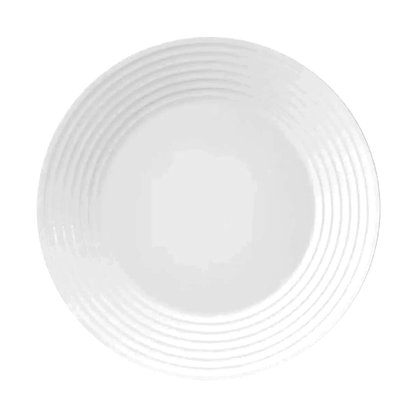 Prato Raso 26cm Opaline Saturno Branco Nadir