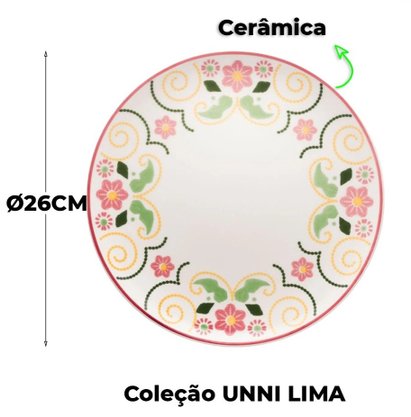 Prato Raso 26cm Lima Oxford