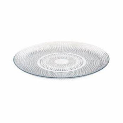 Prato Raso Jateado 26,5cm Transparente Plasvale