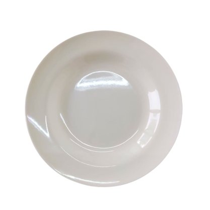 Prato Redondo Fundo 23cm Melamina Premium Cor Off White Bestfer