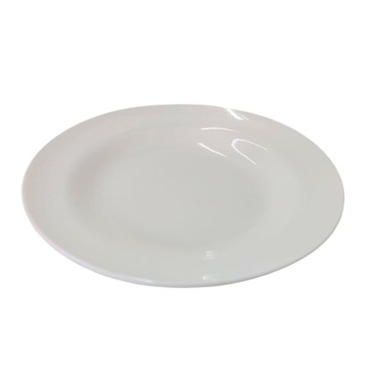 Prato Redondo Fundo 23cm Melamina Premium Cor Off White Bestfer
