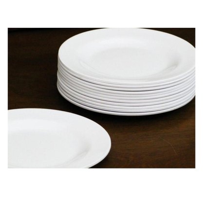 Prato Sobremesa Melamina 18cm Branco Bestfer