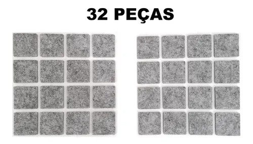Protetor Adesivo Feltro 32 Unidades