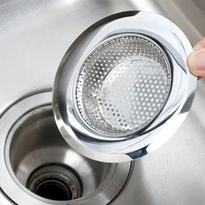 Ralo De Pia Inox Prático 7cm Com Bordas de Peneira