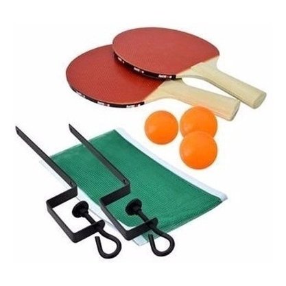 Raquete De Ping Pong Com 3 Bolas E Rede