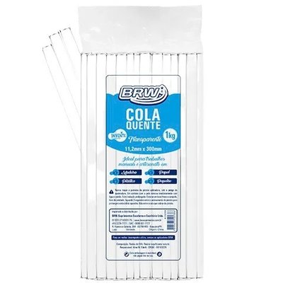 Refil Cola Quente Grossa Bastão Avulso 11,2x300mm Transparente