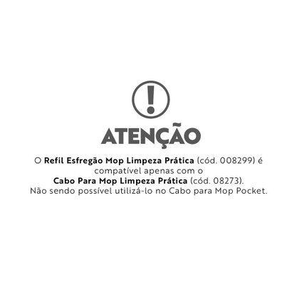 Refil Mop Giratório 16cm Branco Mor