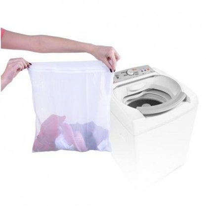 Saco Protetor Para Máquina De Lavar Roupas 50x70cm