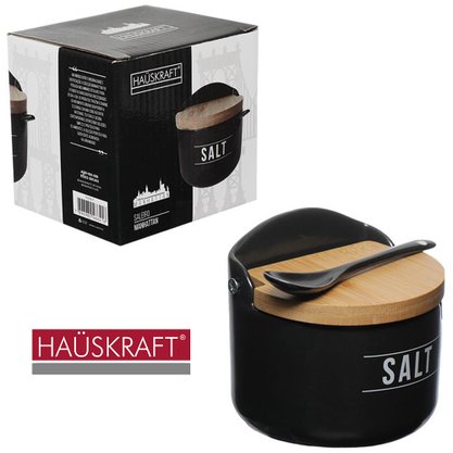 Saleiro Porcelana Manhattan 290ml Preto