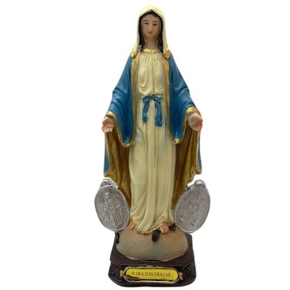 Santo Em Resina Nossa Senhora Das Graças 20,2cm